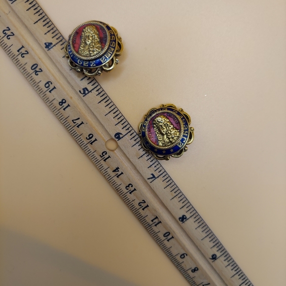 Vintage Leopold Kaiser (emperor of the Holy Roman Empire)Clip On Earrings. - Picture 11 of 12